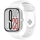 For Redmi Watch 5 / Xiaomi Smart Band 9 Pro Reverse Buckle Solid Color Silicone Watch Band(White) - 1