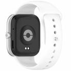 For Redmi Watch 5 / Xiaomi Smart Band 9 Pro Reverse Buckle Solid Color Silicone Watch Band(White) - 2