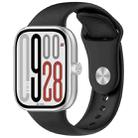 For Redmi Watch 5 / Xiaomi Smart Band 9 Pro Reverse Buckle Solid Color Silicone Watch Band(Black) - 1