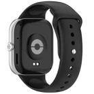For Redmi Watch 5 / Xiaomi Smart Band 9 Pro Reverse Buckle Solid Color Silicone Watch Band(Black) - 2