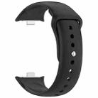 For Redmi Watch 5 / Xiaomi Smart Band 9 Pro Reverse Buckle Solid Color Silicone Watch Band(Black) - 3