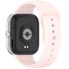 For Redmi Watch 5 / Xiaomi Smart Band 9 Pro Reverse Buckle Solid Color Silicone Watch Band(Light Pink) - 2