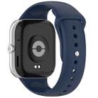 For Redmi Watch 5 / Xiaomi Smart Band 9 Pro Reverse Buckle Solid Color Silicone Watch Band(Midnight Blue) - 2