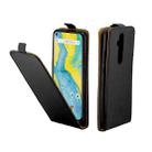 Business Style Vertical Flip TPU Leather Case  with Card Slot for Nokia x71(black) - 1