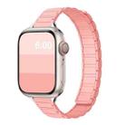 For Apple Watch 42mm / 41mm / 40mm / 38mm Tri-beads I-shaped Slim Magnetic Silicone Watch Band(Frosted) - 1
