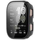 For Amazfit Bip 6 Tempered Film Integrated PC Watch Protective Case(Glossy Black) - 2