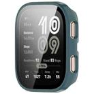 For Amazfit Bip 6 Tempered Film Integrated PC Watch Protective Case(Glossy Pine Green) - 2