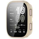 For Amazfit Bip 6 Tempered Film Integrated PC Watch Protective Case(Glossy  Ivory White) - 2