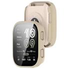 For Amazfit Bip 6 Tempered Film Integrated PC Watch Protective Case(Glossy  Ivory White) - 3