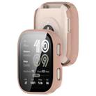 For Amazfit Bip 6 Tempered Film Integrated PC Watch Protective Case(Glossy Cherry pink) - 3