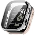 For Amazfit Bip 6 Tempered Film Integrated PC Watch Protective Case(Frosted Silver) - 1