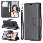 Retro Lambskin Texture Pure Color Horizontal Flip PU Leather Case for Huawei P30 Lite & Nove 4e, with Holder & Card Slots & Wallet & Lanyard(Black) - 1