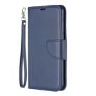 Retro Lambskin Texture Pure Color Horizontal Flip PU Leather Case for Huawei P30 Lite & Nove 4e, with Holder & Card Slots & Wallet & Lanyard(Blue) - 2