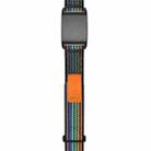 For WHOOP 4.0 Nylon Loop Watch Band(Black Rainbow) - 2