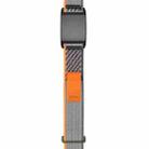 For WHOOP 4.0 Nylon Loop Watch Band(Orange Gray) - 2
