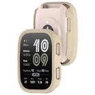 For Amazfit Bip 6 Half Coverage Hollow PC Watch Protective Case(Glossy Ivory White) - 3