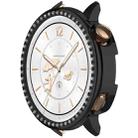 For OPPO Watch X2 Mini Single Row Diamond Half Coverage Hollow PC Watch Protective Case(Black) - 2