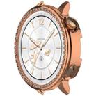 For OPPO Watch X2 Mini Single Row Diamond Half Coverage Hollow PC Watch Protective Case(Rose Gold) - 2