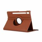 For Samsung Galaxy Tab S10 FE / S9 FE / S9 ENKAY 360 Degree Rotation Litchi Leather Smart Tablet Case(Brown) - 2