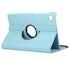 For Samsung Galaxy Tab A9+ 11.0 ENKAY 360 Degree Rotation Litchi Leather Smart Tablet Case(Light Blue) - 2