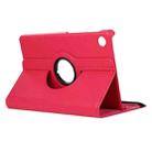 For Samsung Galaxy Tab A9+ 11.0 ENKAY 360 Degree Rotation Litchi Leather Smart Tablet Case(Rose Red) - 2