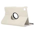 For Samsung Galaxy Tab A9+ 11.0 ENKAY 360 Degree Rotation Litchi Leather Smart Tablet Case(White) - 2
