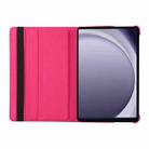 For Samsung Galaxy Tab A9 8.7 ENKAY 360 Degree Rotation Litchi Leather Smart Tablet Case(White) - 3