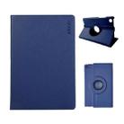 For Samsung Galaxy Tab A7 Lite 8.7 ENKAY 360 Degree Rotation Litchi Leather Smart Tablet Case(Dark Blue) - 1
