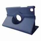 For Samsung Galaxy Tab A7 Lite 8.7 ENKAY 360 Degree Rotation Litchi Leather Smart Tablet Case(Dark Blue) - 2