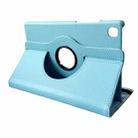For Samsung Galaxy Tab A7 Lite 8.7 ENKAY 360 Degree Rotation Litchi Leather Smart Tablet Case(Light Blue) - 2