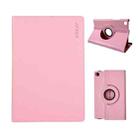 For Samsung Galaxy Tab A7 Lite 8.7 ENKAY 360 Degree Rotation Litchi Leather Smart Tablet Case(Pink) - 1
