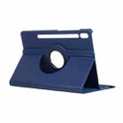 For Samsung Galaxy Tab S10 Ultra / S9 Ultra ENKAY 360 Degree Rotation Litchi Leather Smart Tablet Case(Dark Blue) - 2