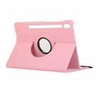 For Samsung Galaxy Tab S10 Ultra / S9 Ultra ENKAY 360 Degree Rotation Litchi Leather Smart Tablet Case(Pink) - 2