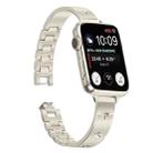 For Apple Watch 42mm / 41mm / 40mm / 38mm Snowflake Petals Bracelet Metal Watch Band(Starlight) - 2