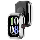 For vivo Watch GT / iQOO Watch GT Single Row Diamond Half Coverage Hollow PC Watch Protective Case(Silver) - 3