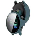 For Garmin Vivoactive 6 Tempered Film Integrated PC Watch Protective Case(Green) - 3