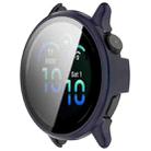 For Garmin Vivoactive 6 Tempered Film Integrated PC Watch Protective Case(Blue) - 2