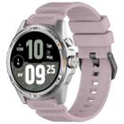 For Ticwatch Atlas Black Steel Buckle Silicone Watch Band(Purple) - 1