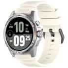 For Ticwatch Atlas Black Steel Buckle Silicone Watch Band(Starlight) - 1