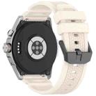 For Ticwatch Atlas Black Steel Buckle Silicone Watch Band(Starlight) - 2