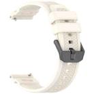 For Ticwatch Atlas Black Steel Buckle Silicone Watch Band(Starlight) - 3