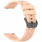 For Ticwatch Atlas Black Steel Buckle Silicone Watch Band(Pink) - 3