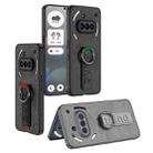 For Nothing Phone 3a Shield Side Wristband Magnetic Phone Case(Carbon fiber) - 2