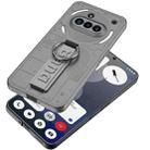 For Nothing Phone 3a Shield Side Wristband Magnetic Phone Case(Carbon fiber) - 3