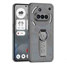 For Nothing Phone 3a Shield Side Wristband Magnetic Phone Case(Cold Mountain Ash) - 1