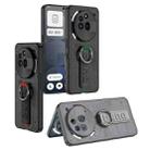 For Nothing Phone 3a Pro Shield Side Wristband Magnetic Phone Case(Carbon fiber) - 2