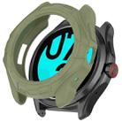 For Ticwatch Pro 5 Enduro Armored TPU Half Coverage Hollow Watch Protective Case(Green) - 1