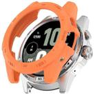 For Ticwatch Atlas Armored TPU Half Coverage Hollow Watch Protective Case(Orange) - 1