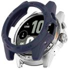 For Ticwatch Atlas Armored TPU Half Coverage Hollow Watch Protective Case(Blue) - 1