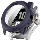 For Ticwatch Atlas Tempered Film Integrated PC Watch Protective Case(Ink Blue) - 1